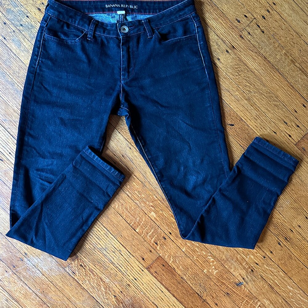 Banana Republic women's Black jeans faded low rise size 29